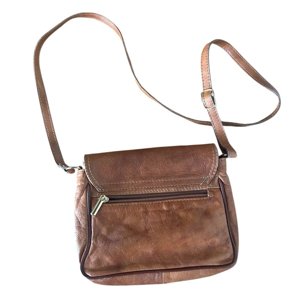 Florence Made in Italy Leather Crossbody Bag Purse
